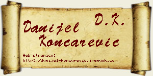 Danijel Končarević vizit kartica